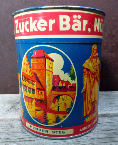 Blechdose "Zucker Bär" Nürnberg