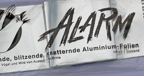 Vogelschreck, Aluminium-Folien